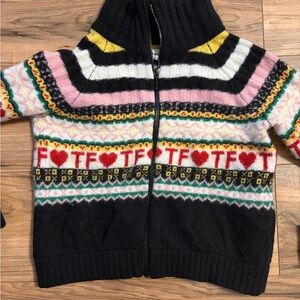 Y2K Teddy Fresh Multicolor Zip Up